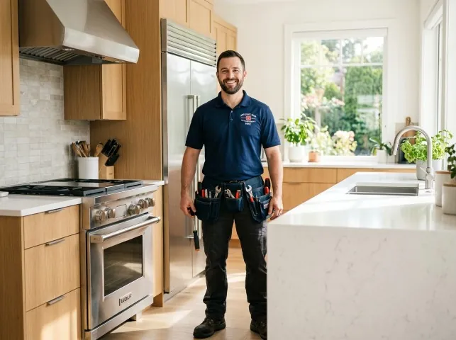 Appliance Repair Hero technician in a Big Clifty, KY kitchen after an appliance repair